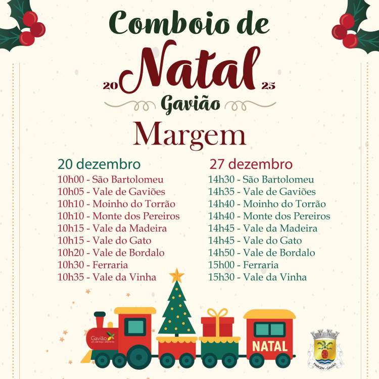 Comboio de Natal 2025 – Margem