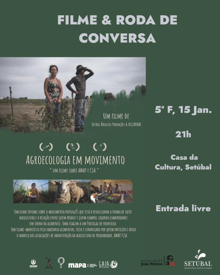 Tertúlia AJA  - “Agroecologia em Movimento”, um filme de Outros Ângulos Produções & Regenerar