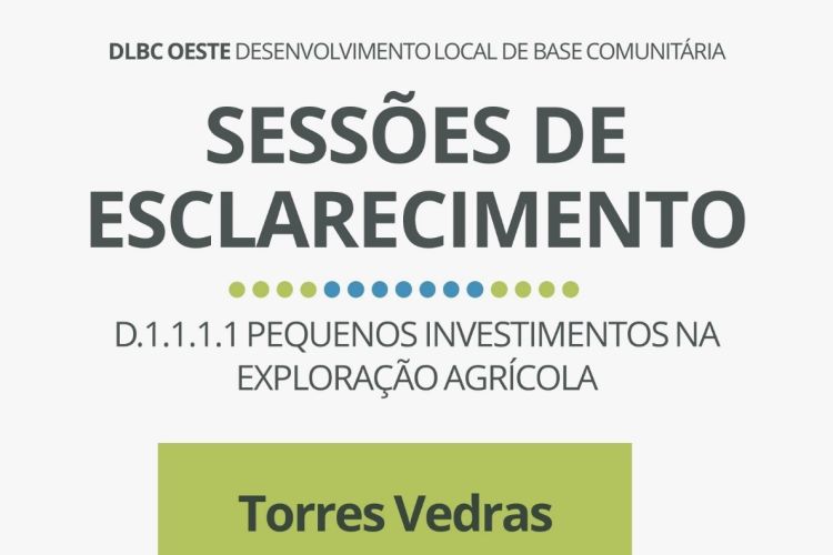 Sessões de esclarecimento | Pequenos investimentos na exploração agrícola