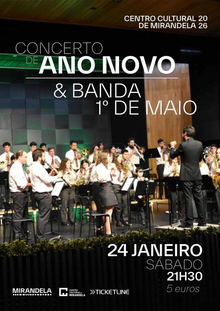 Concerto de Ano Novo da Banda 1.º de Maio de Mirandela | Centro Cultural de Mirandela
