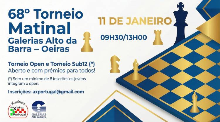 68º Torneio Matinal Galerias Alto da Barra - Open+Sub12