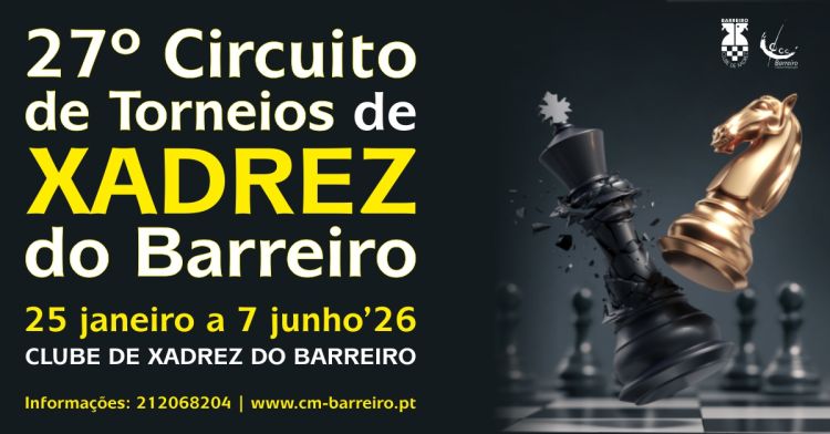 Circuito de Torneios de Xadrez do Barreiro 2026