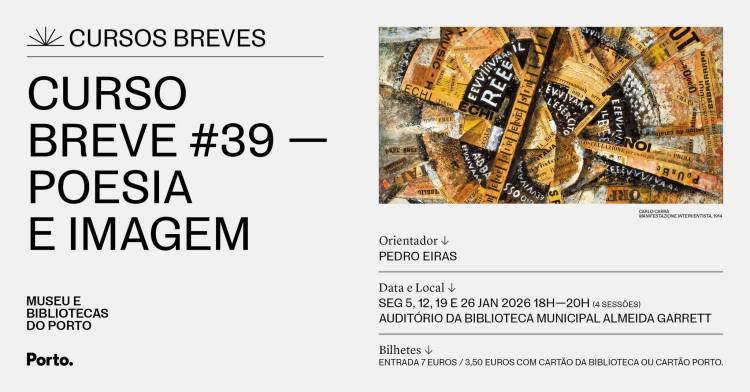 Curso Breve Poesia e Imagem com Pedro Eiras