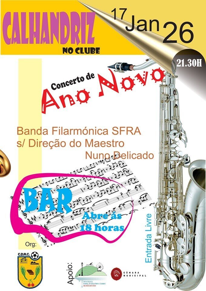 Concerto de Ano Novo - Clube Desportivo Recreativo e Cultural de Calhandriz