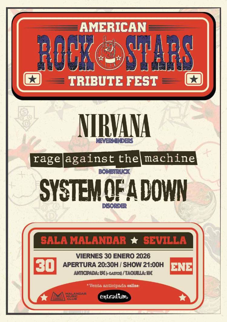 Festival de Tributos AMERICAN ROCK STARS (Sevilla)