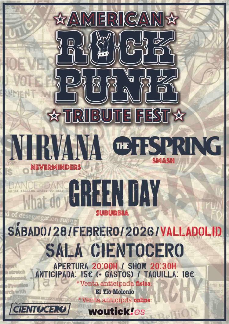 Festival de Tributos AMERICAN ROCK PUNK (Valladolid)