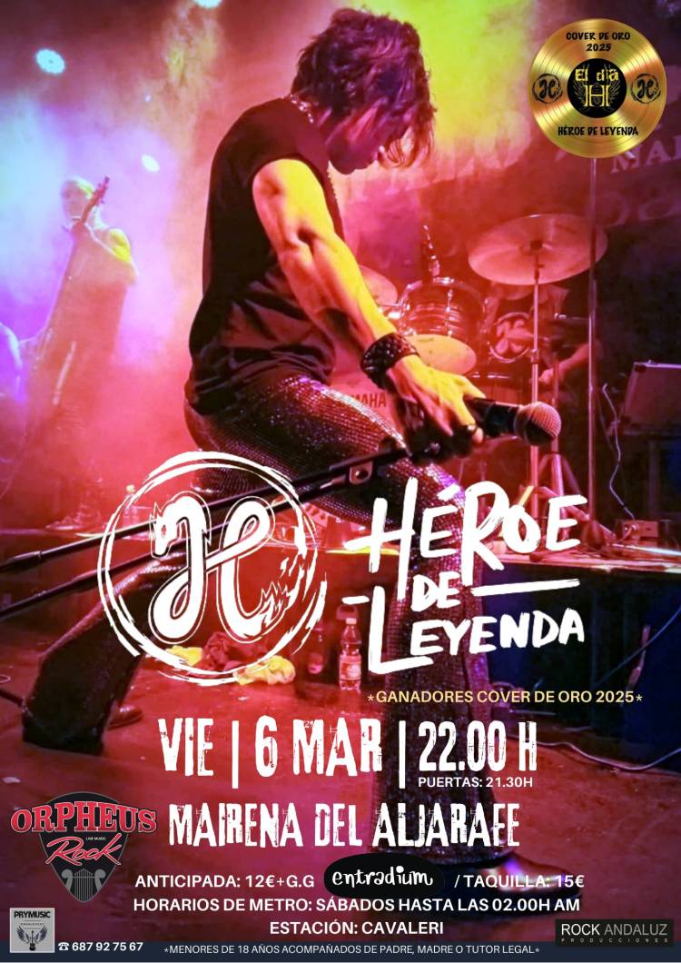 HÉROE DE LEYENDA - Tributo a Héroes del Silencio en Mairena