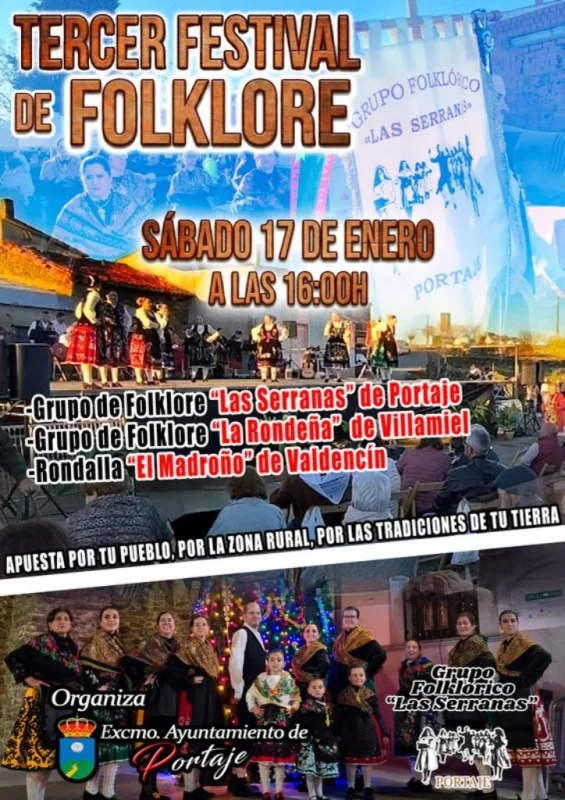 Tercer Festival de Folklore en Portaje