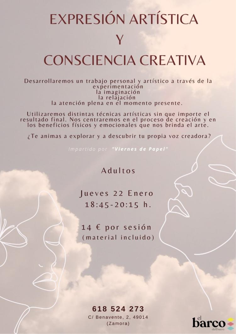 taller: Expresión artística y conciencia creativa