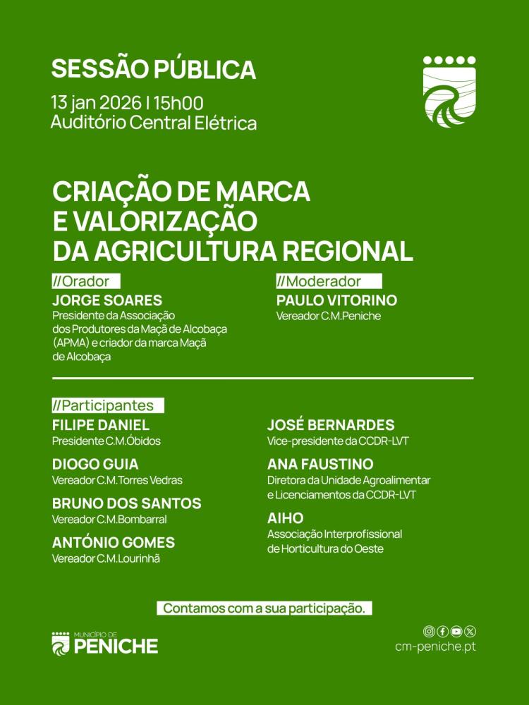 Sessão Pública 'Criação de Marca e Valorização da Agricultura Regional'