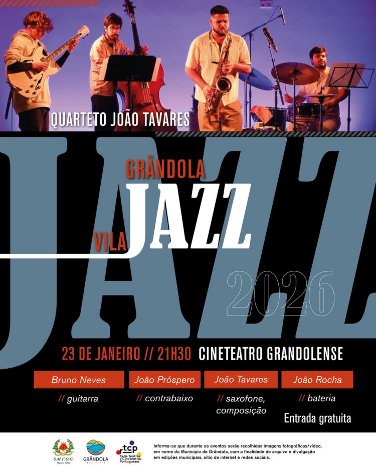 MÚSICA | Grândola, Vila Jazz » Quarteto João Tavares