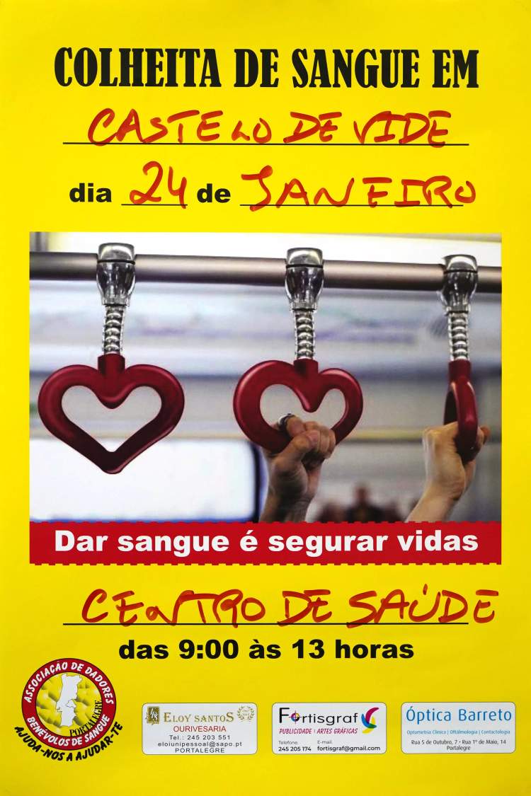 COLHEITA DE SANGUE EM CASTELO DE VIDE