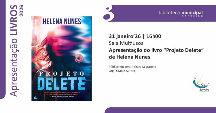 Apresentação do livro “Projeto Delete” de Helena Nunes 
