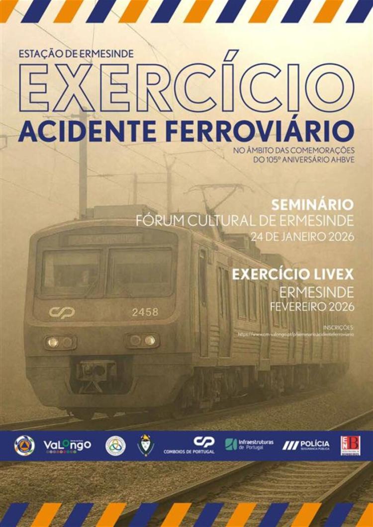 Seminário sobre acidentes ferroviários realiza-se a 24 de janeiro