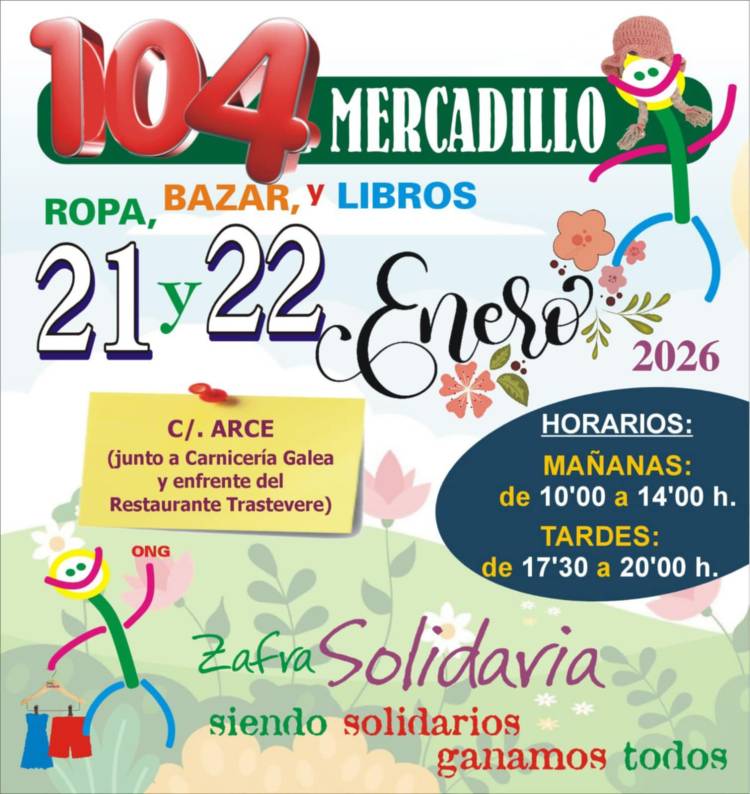 104 Mercadillo de Ropa, Bazar y Libros