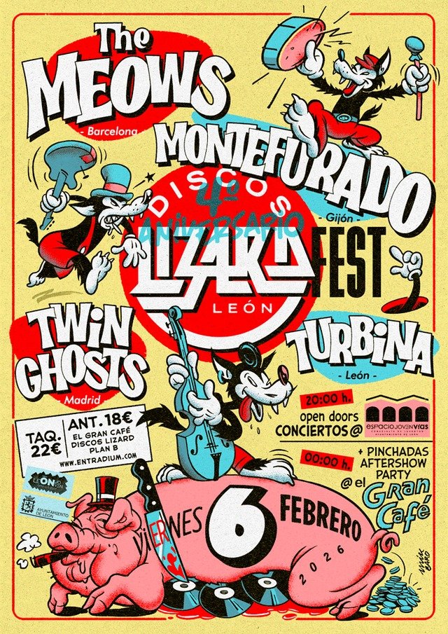 ANIVERSARIO IV DISCOS LIZARD