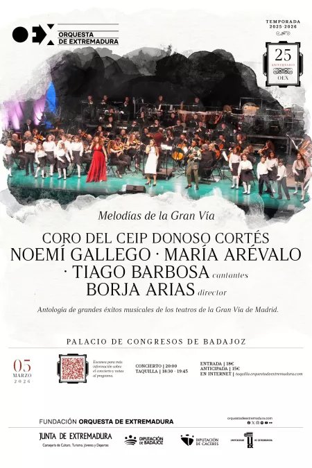 CONCIERTO DE LA ORQUESTA DE EXTREMADURA - MELODÍAS DE LA GRAN VÍA