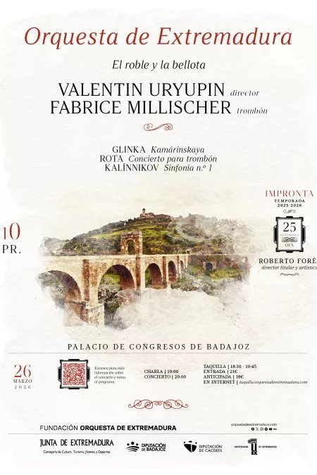 CONCIERTO DE LA ORQUESTA DE EXTREMADURA - EL ROBLE Y LA BELLOTA