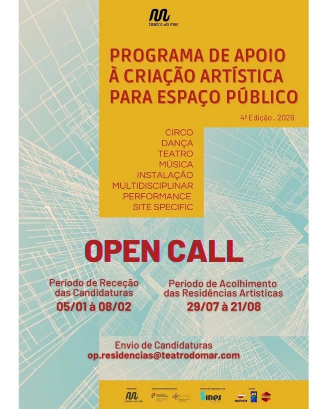 Programa de Apoio à Criação Artística 2026