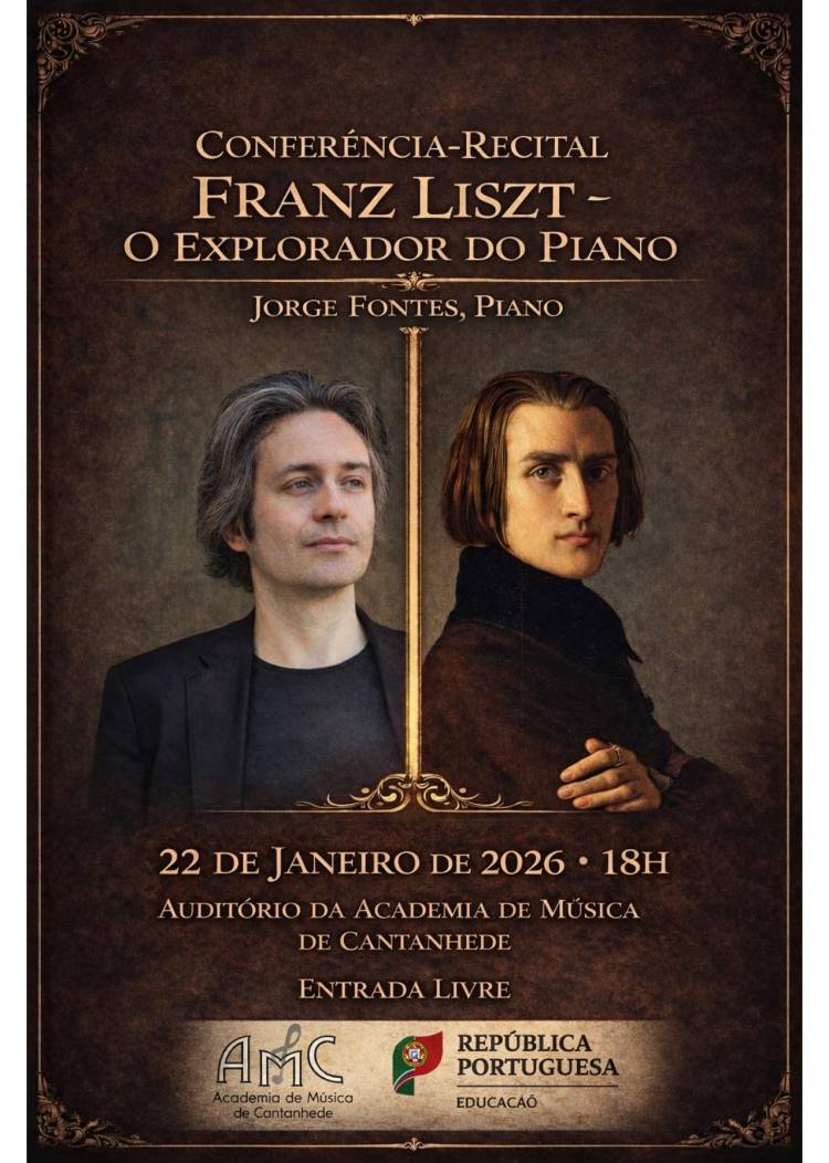 Conferência-Recital 'Franz Liszt - O Explorador do Piano', pelo pianista Jorge Fontes