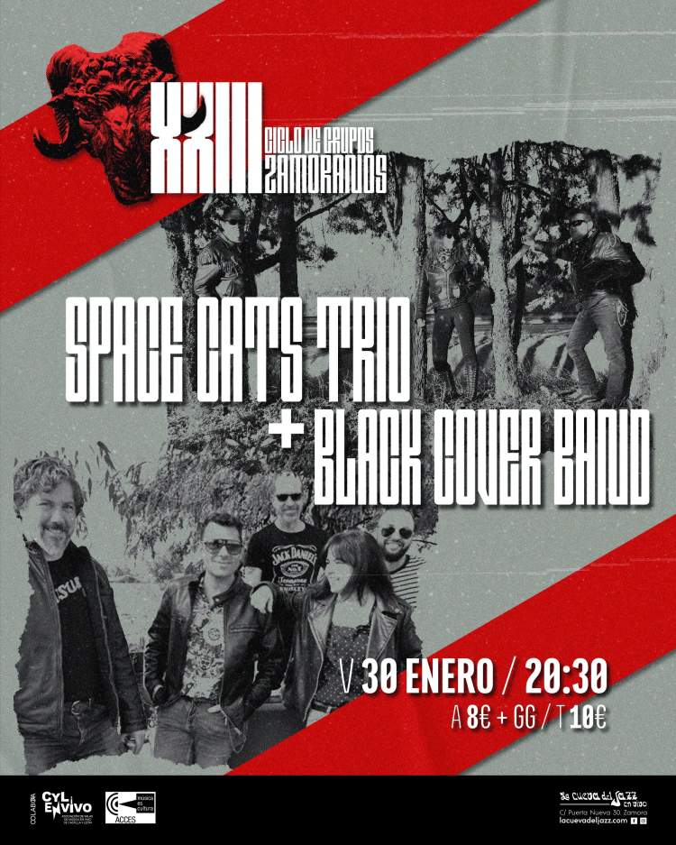Concierto: Space Cats Trío y Black Cover Band