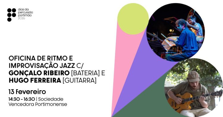 DPP'26 | Oficina Ritmo e Improvisação Jazz com Gonçalo Ribeiro e Hugo Ferreira