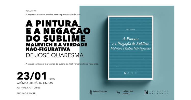 Apresentação da obra A Pintura e a Negação do Sublime. Malevich e a pintura não-figurativa