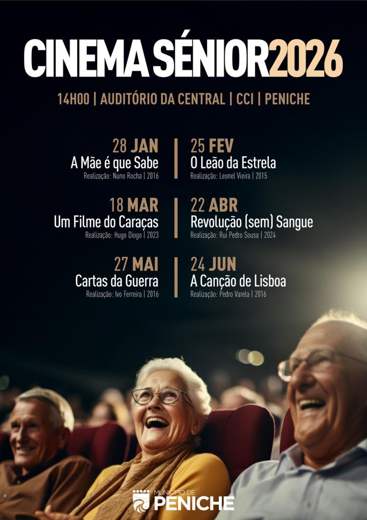 Cinema Sénior no Auditório da Central Elétrica - CCI | Peniche 2026