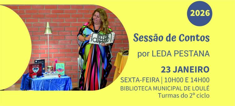 Sessão de contos por Leda Pestana