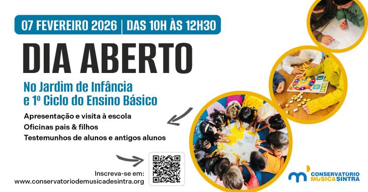 Dia Aberto no Jardim de Infância e 1º CEB | Conservatório de Música de Sintra