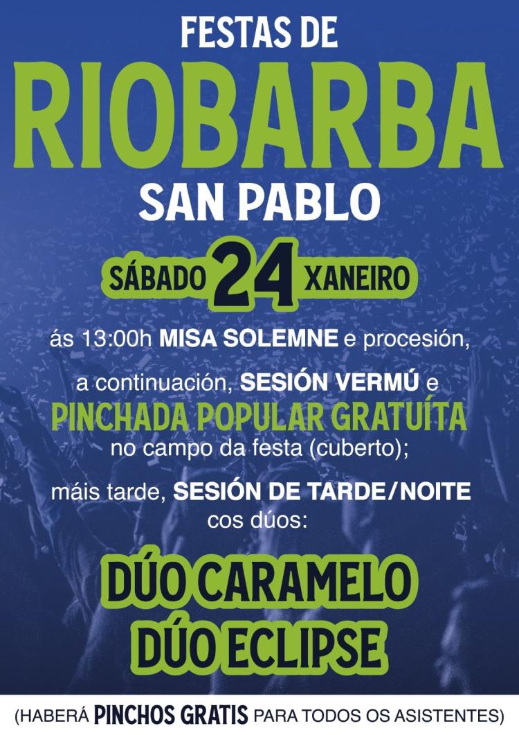 FESTAS DE SAN PABLO 2026 | RIOBARBA