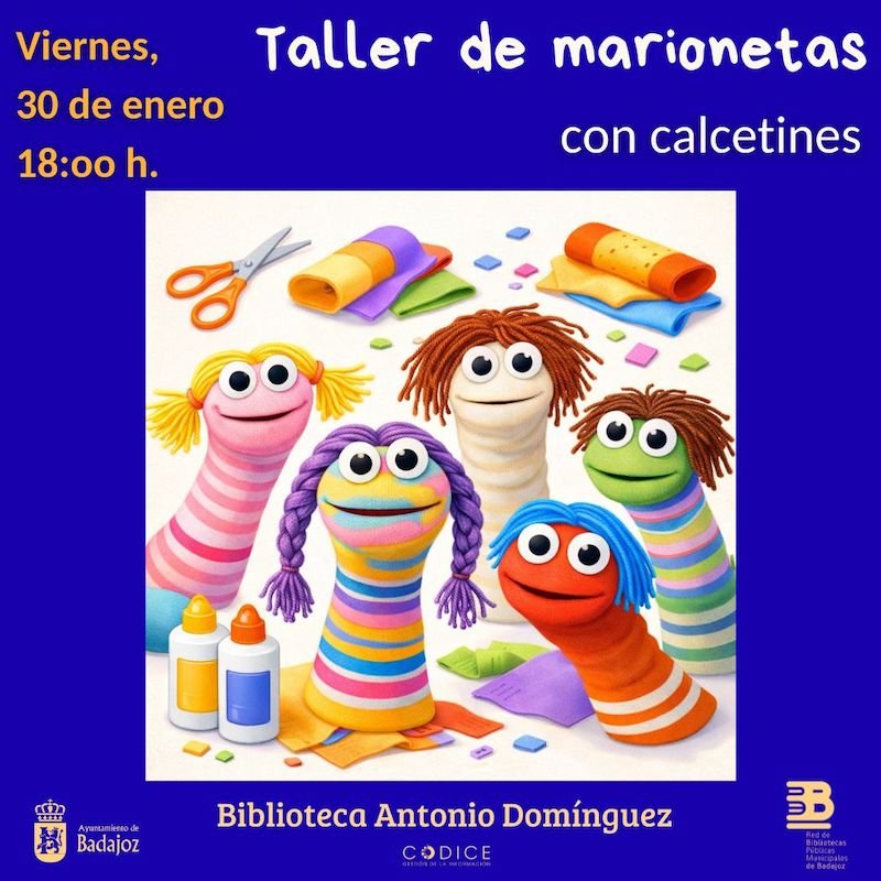 Taller de marionetas con calcetines