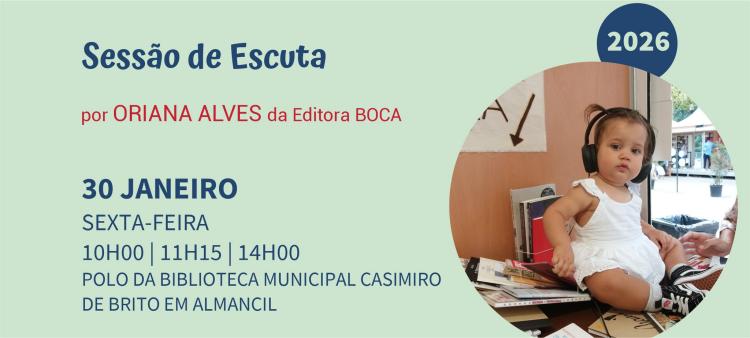 Sessões de escuta por Oriana Alves da editora BOCA