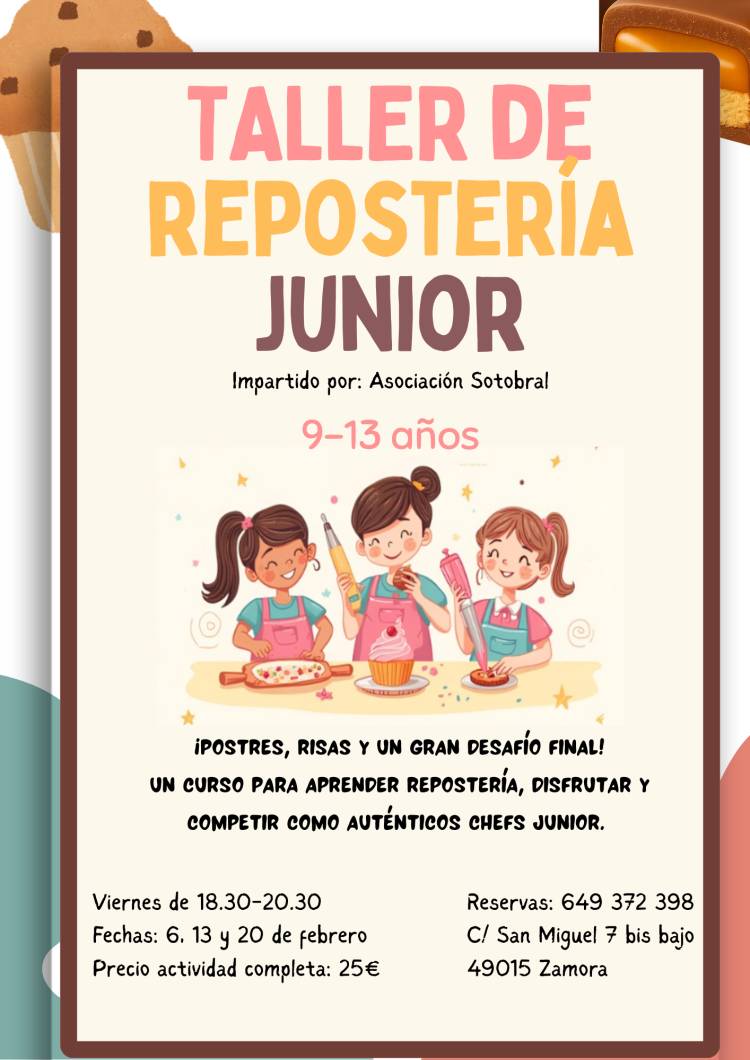 taller de repostería junior