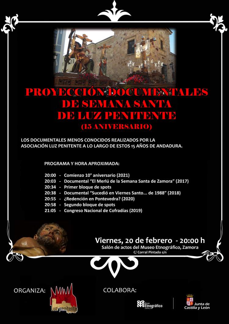 proyección de documentales de semana santa