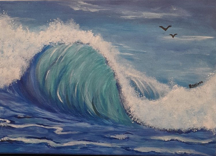 Workshop de Pintura em Tela – “Onda do Mar”