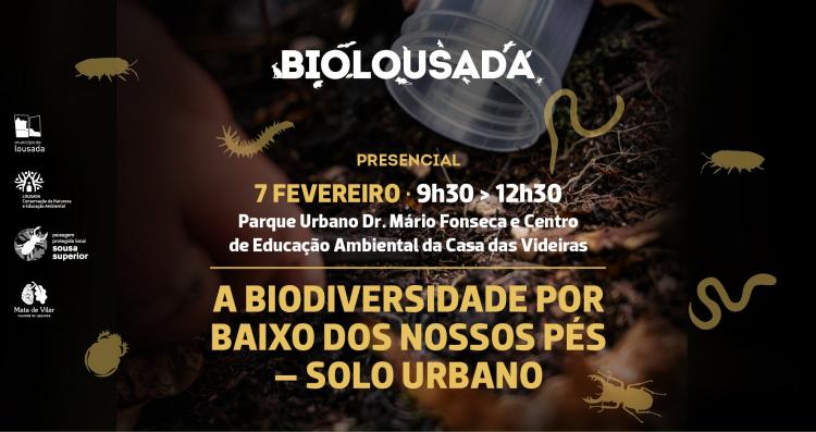 BioLousada - A biodiversidade por baixo dos nossos pés – solo urbano