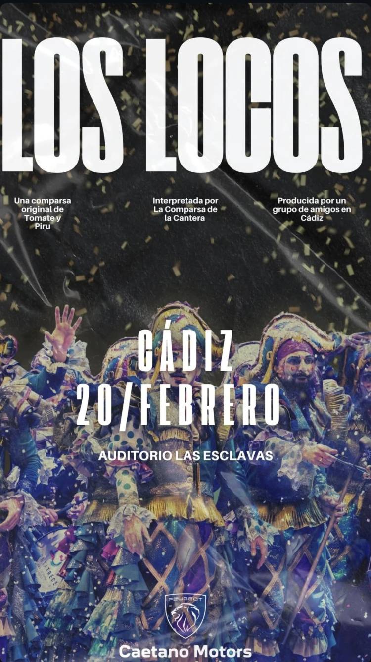 Comparsa de la Cantera 'Los Locos' en Cádiz