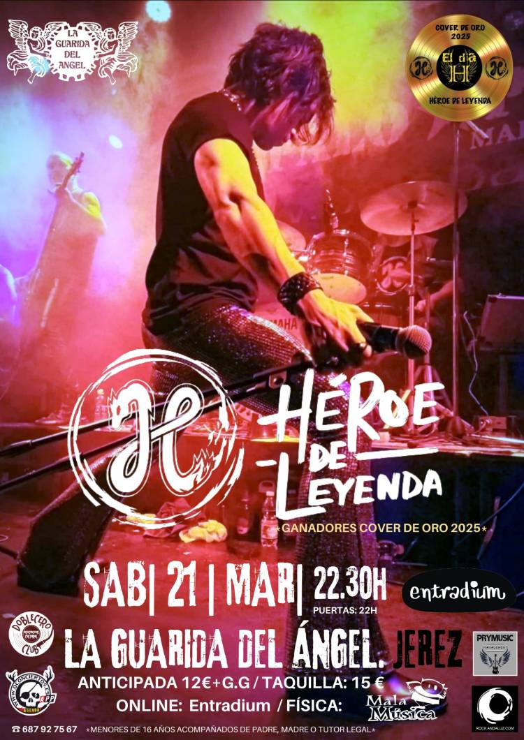 HÉROE DE LEYENDA - Tributo a Héroes del Silencio en Jérez