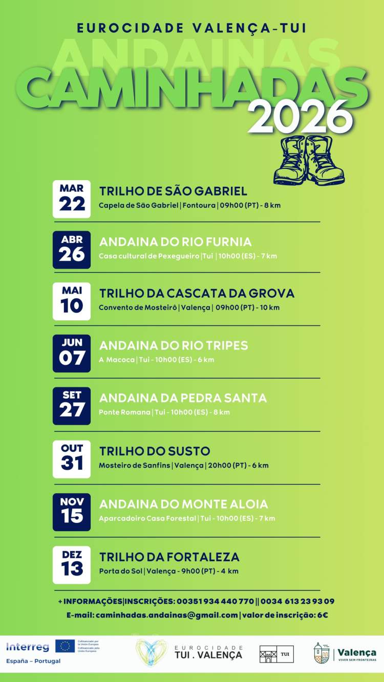 Trilho de São Gabriel, em Fontoura