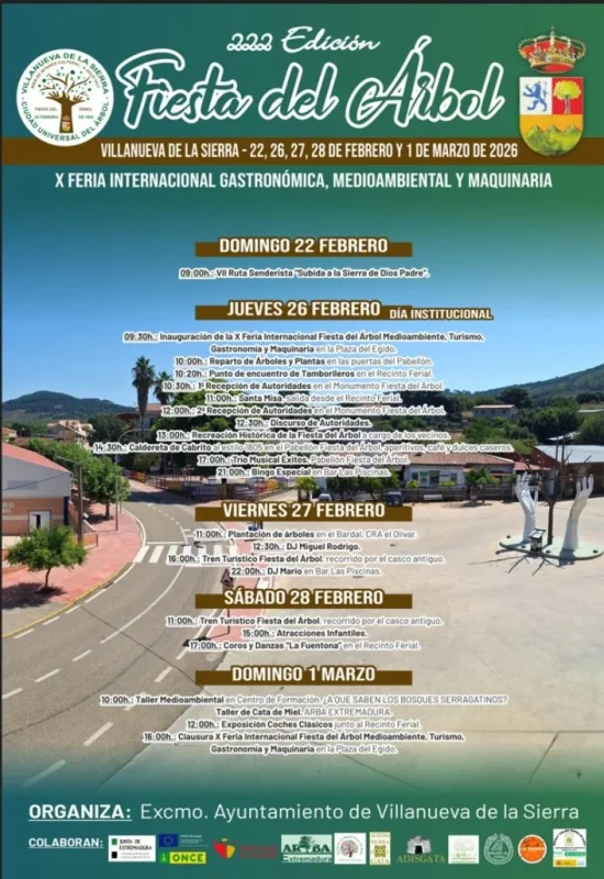 Fiesta del Árbol 2026 en Villanueva de la Sierra