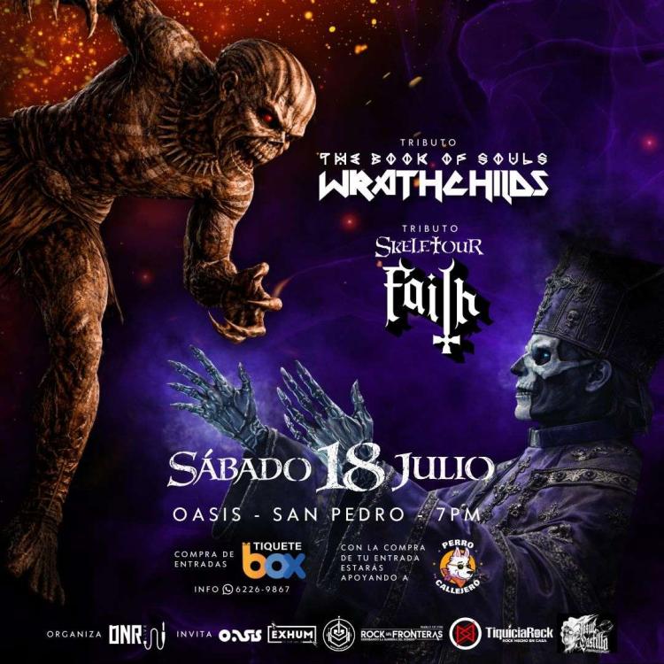 Wrathchilds + Faith: Tributo a Iron Maiden y Ghost