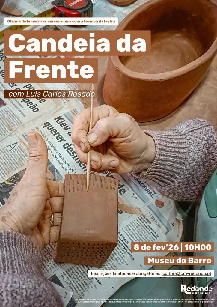 Oficina de luminárias em cerâmica com a técnica da lastra “Candeia da Frente” | 08 de fevereiro | 10h00 | Museu do Barro