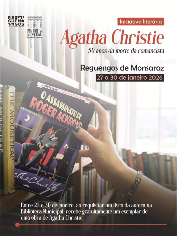 Biblioteca Municipal celebra os 50 anos da morte de Agatha Christie