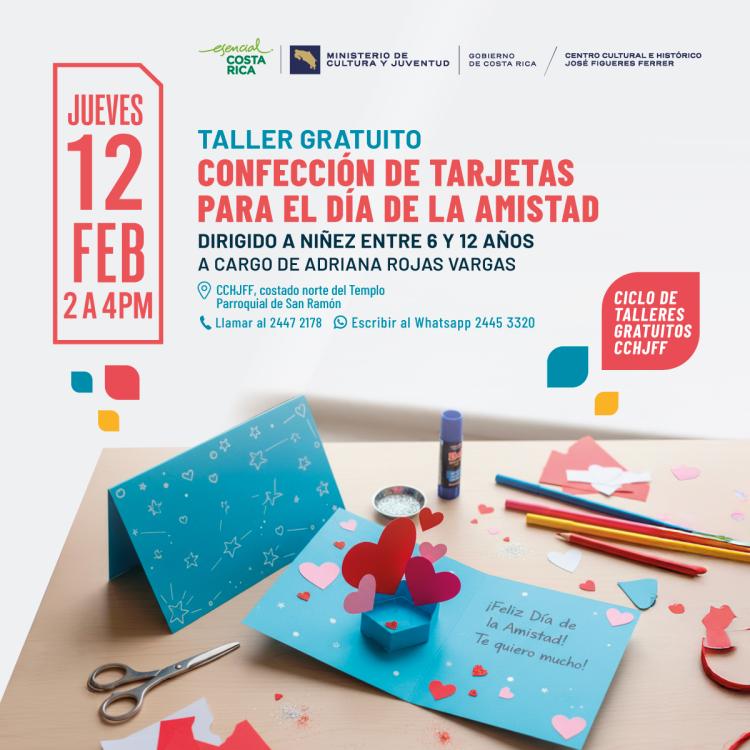 Taller: Confección de tarjetas para el día de la amistad