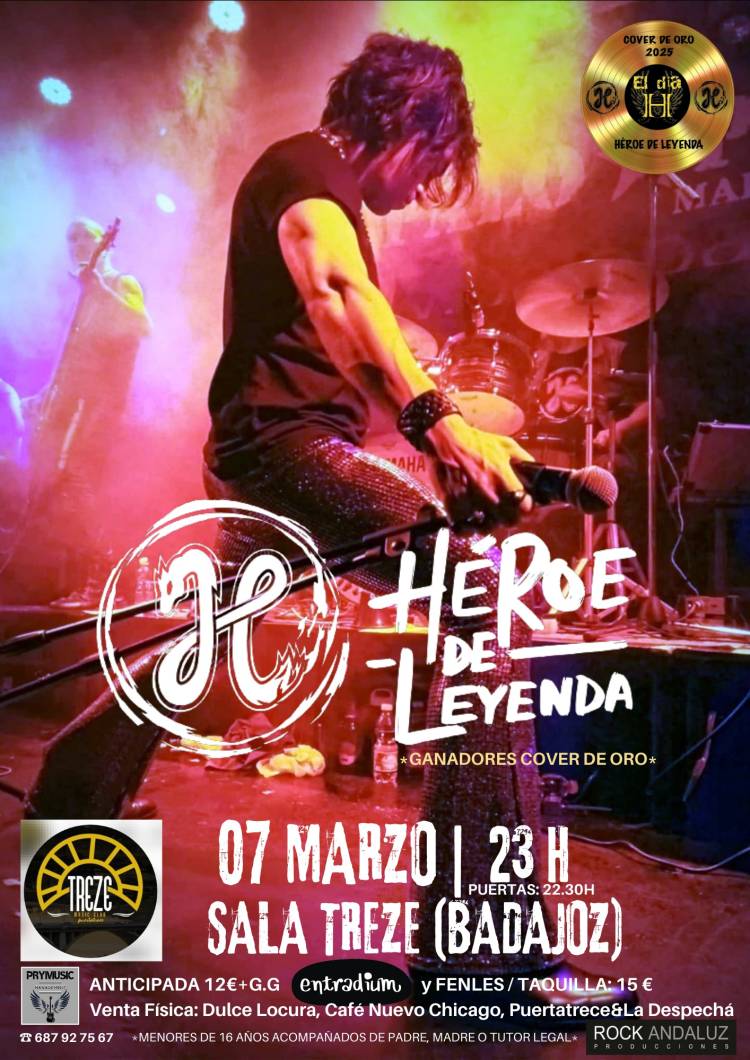HÉROE DE LEYENDA - Tributo a Héroes del Silencio en Badajoz