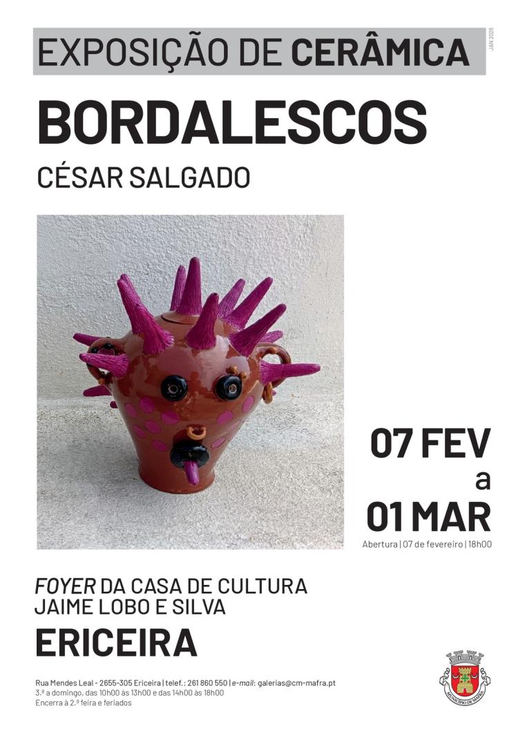 Exposição de Cerâmica 'Bordalescos', de César Salgado