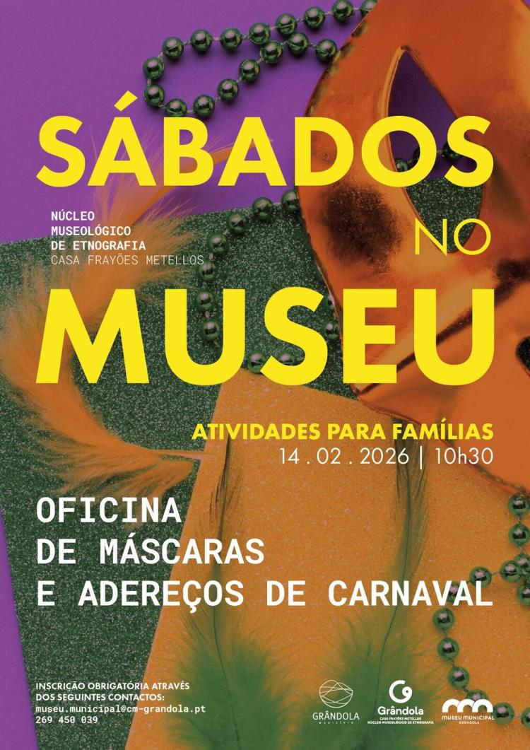 SÁBADOS NO MUSEU | Atividades para famílias - Oficina de máscaras e adereços de carnaval