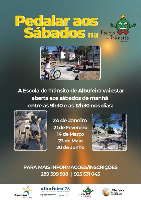 Pedalar ao Sábado na Escola de Trânsito