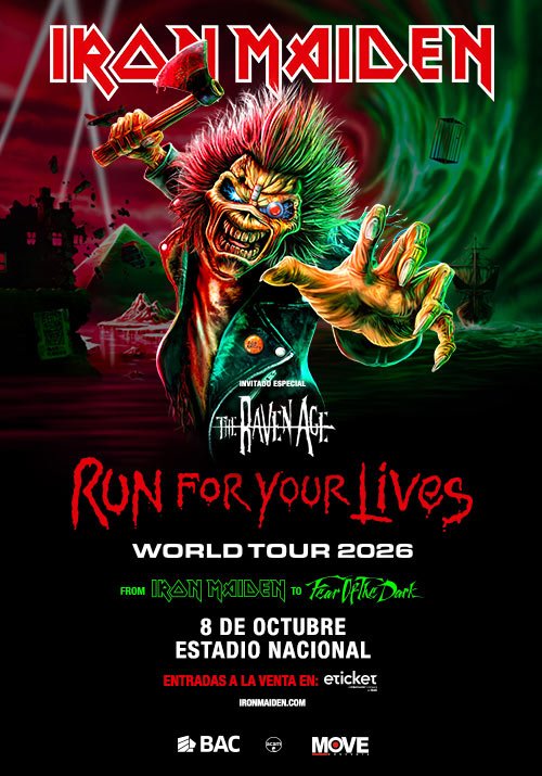 IRON MAIDEN WORLD TOUR  2026 - PARA MAYORES 18 AÑOS